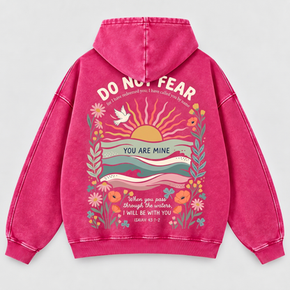 Do Not Fear Isaiah 43 Christian Washed Hoodie