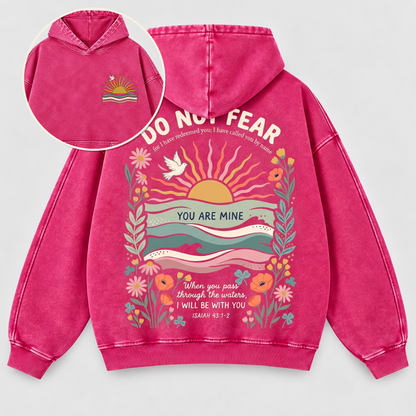 Do Not Fear Isaiah 43 Christian Washed Hoodie
