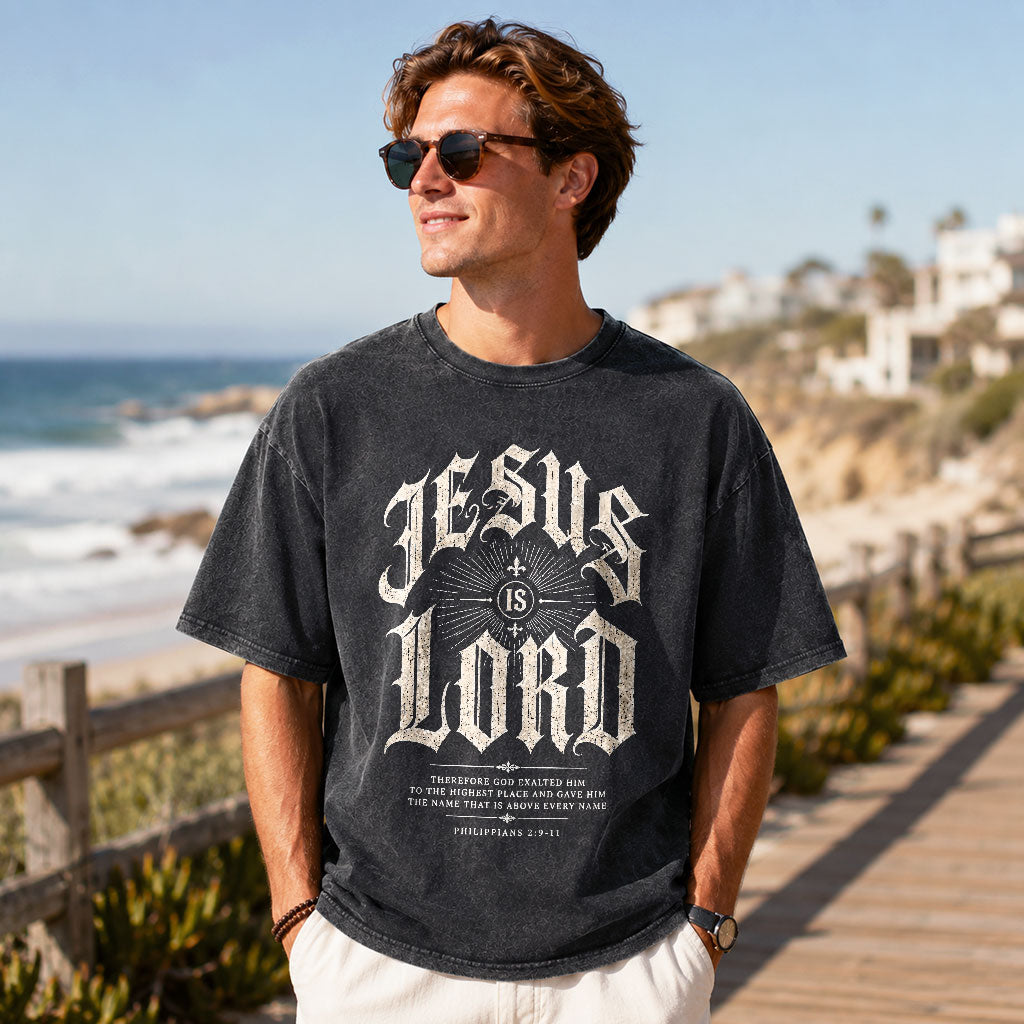 JESUS IS LORD Vintage Washed T-Shirt