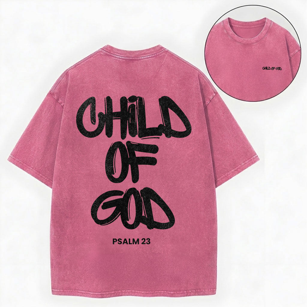 Child Of God Christian Washed T-Shirt