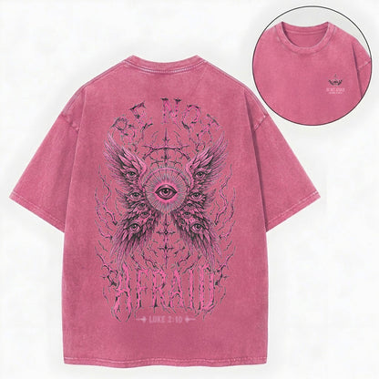 Be Not Afraid Seraphim Christian Washed T-Shirt