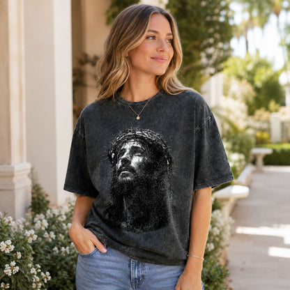 Jesus Christ Christian Washed T-Shirt – Vintage Christian