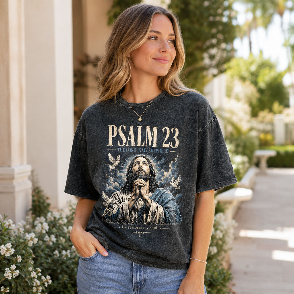 Faith Over Fear Christian Oversized Graphic T-Shirt – Vintage Christian Streetwear Tee