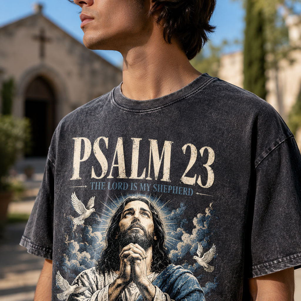 Faith Over Fear Christian Oversized Graphic T-Shirt – Vintage Christian Streetwear Tee