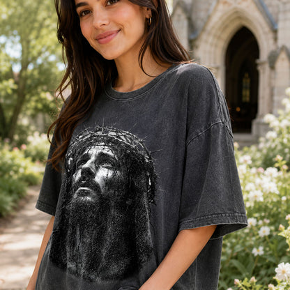 Jesus Christ Christian Washed T-Shirt – Vintage Christian