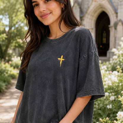 Jesus Is King Christian Washed T-Shirt