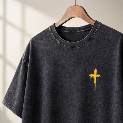 Jesus Is King Washed T-Shirt – Vintage Christian Streetwear Tee
