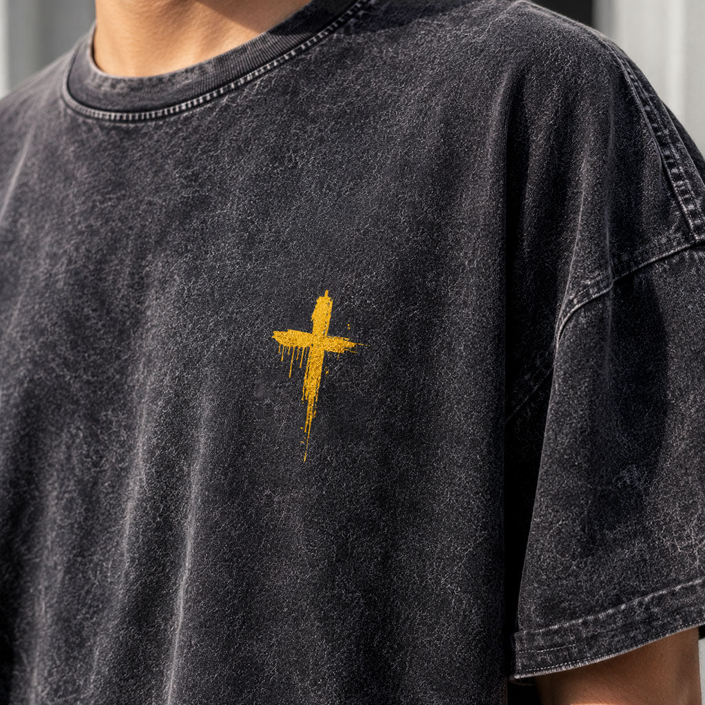 Jesus Is King Washed T-Shirt – Vintage Christian Streetwear Tee