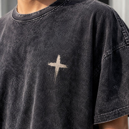 Jesus The Ultimate Deadlifter Christian Washed T-Shirt