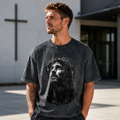 Jesus Christ Christian Washed T-Shirt – Vintage Christian