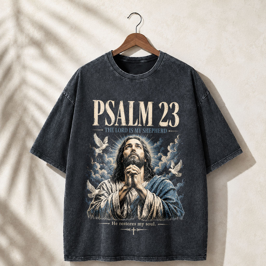 Faith Over Fear Christian Oversized Graphic T-Shirt – Vintage Christian Streetwear Tee