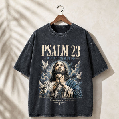 Faith Over Fear Christian Oversized Graphic T-Shirt – Vintage Christian Streetwear Tee