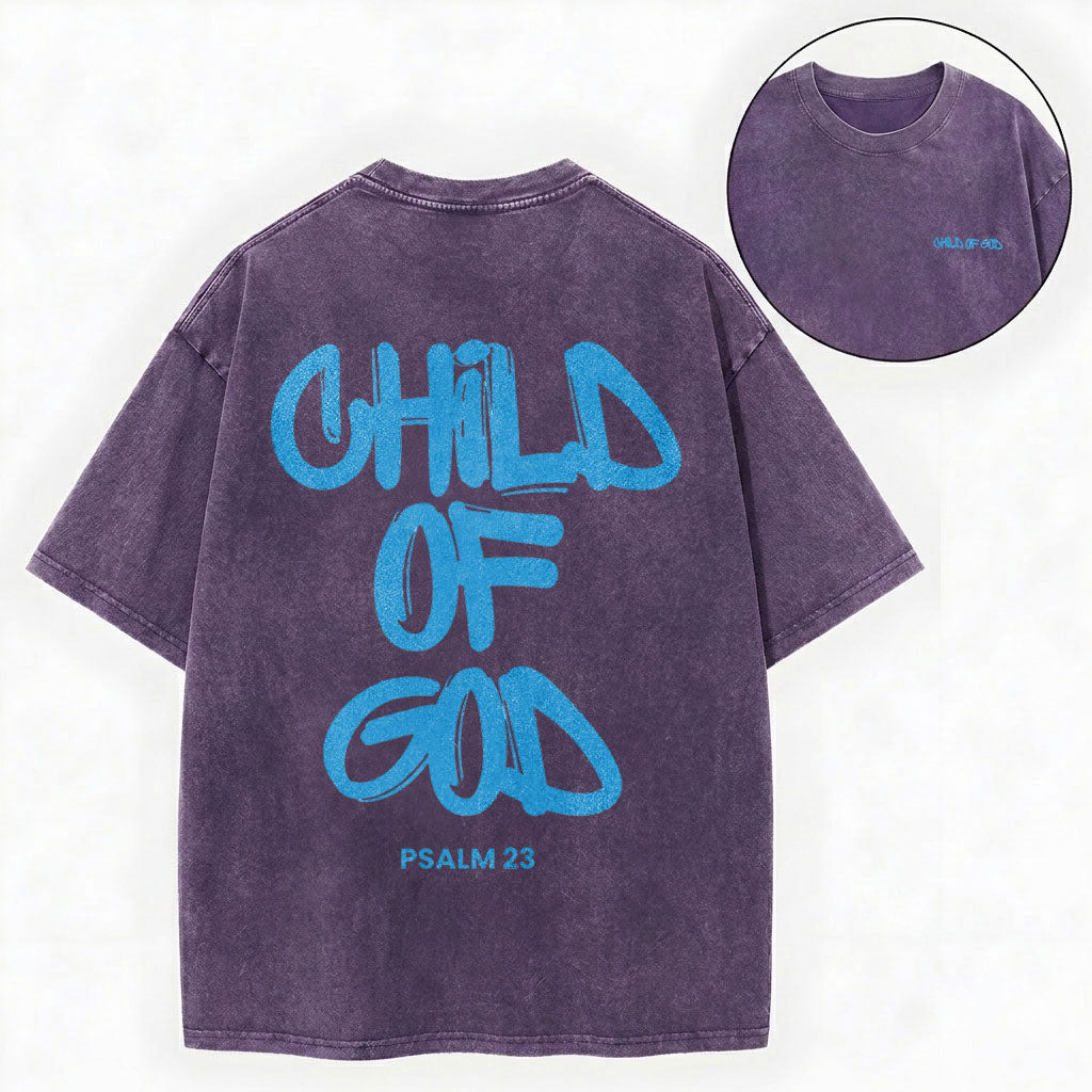 Child Of God Christian Washed T-Shirt
