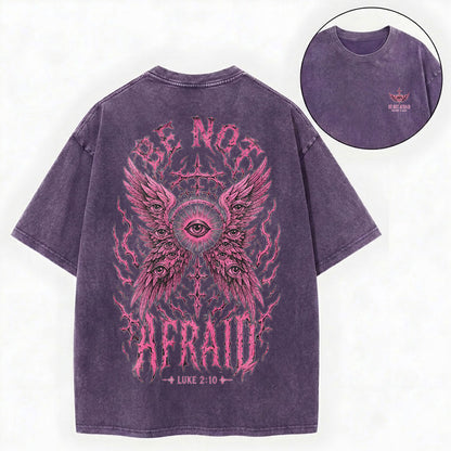 Be Not Afraid Seraphim Christian Washed T-Shirt