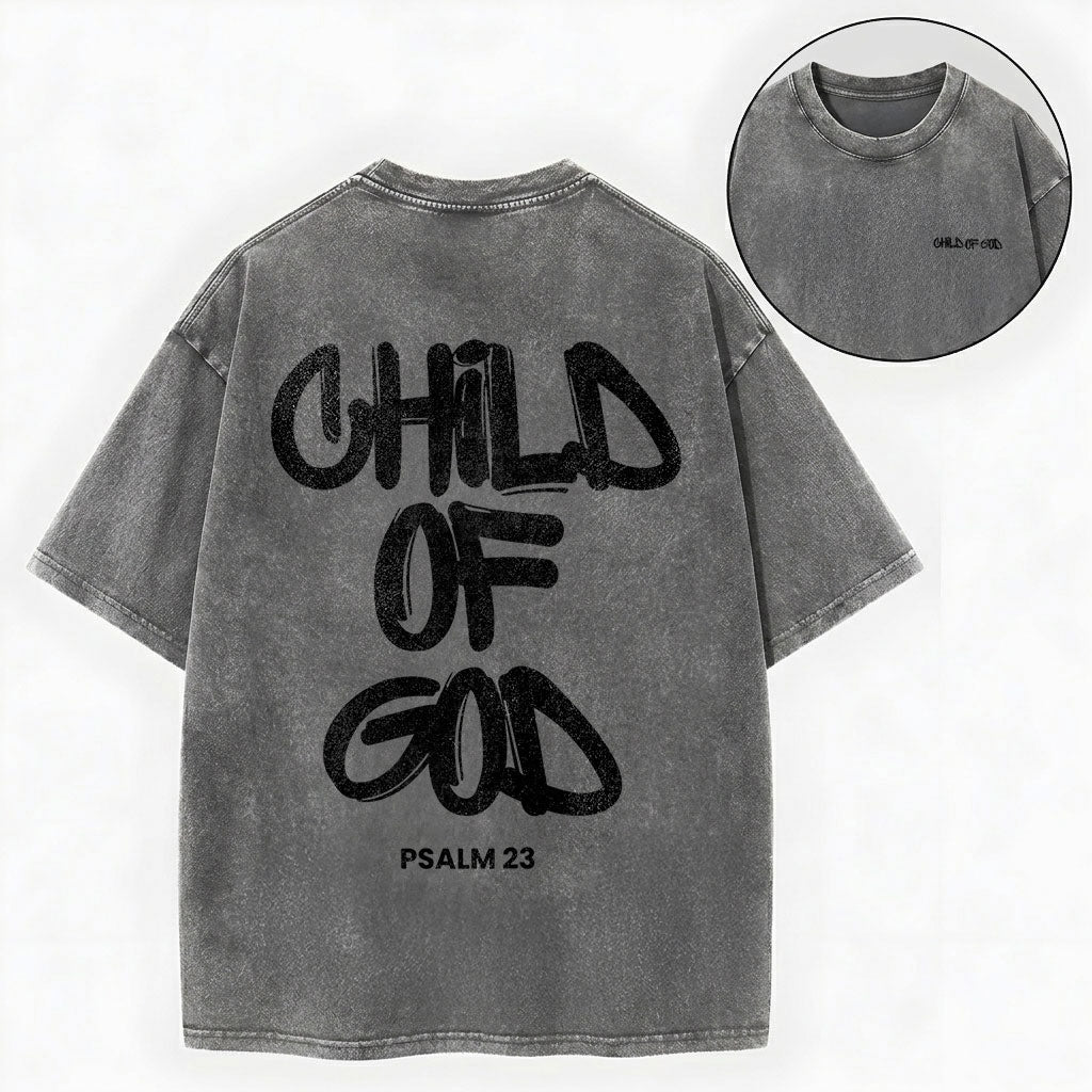 Child Of God Christian Washed T-Shirt