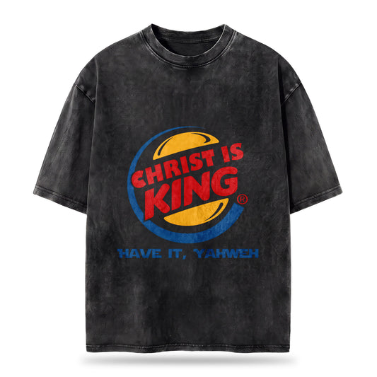 Christ Is King Christian Washed T-Shirt
