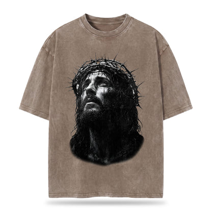 Jesus Christ Christian Washed T-Shirt – Vintage Christian