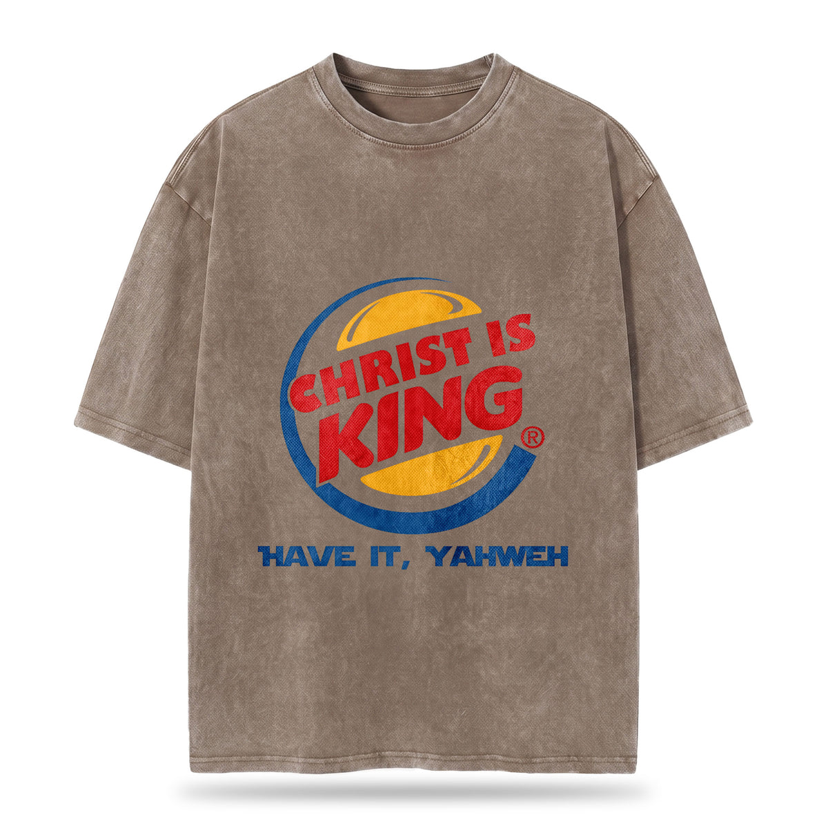 Christ Is King Christian Washed T-Shirt