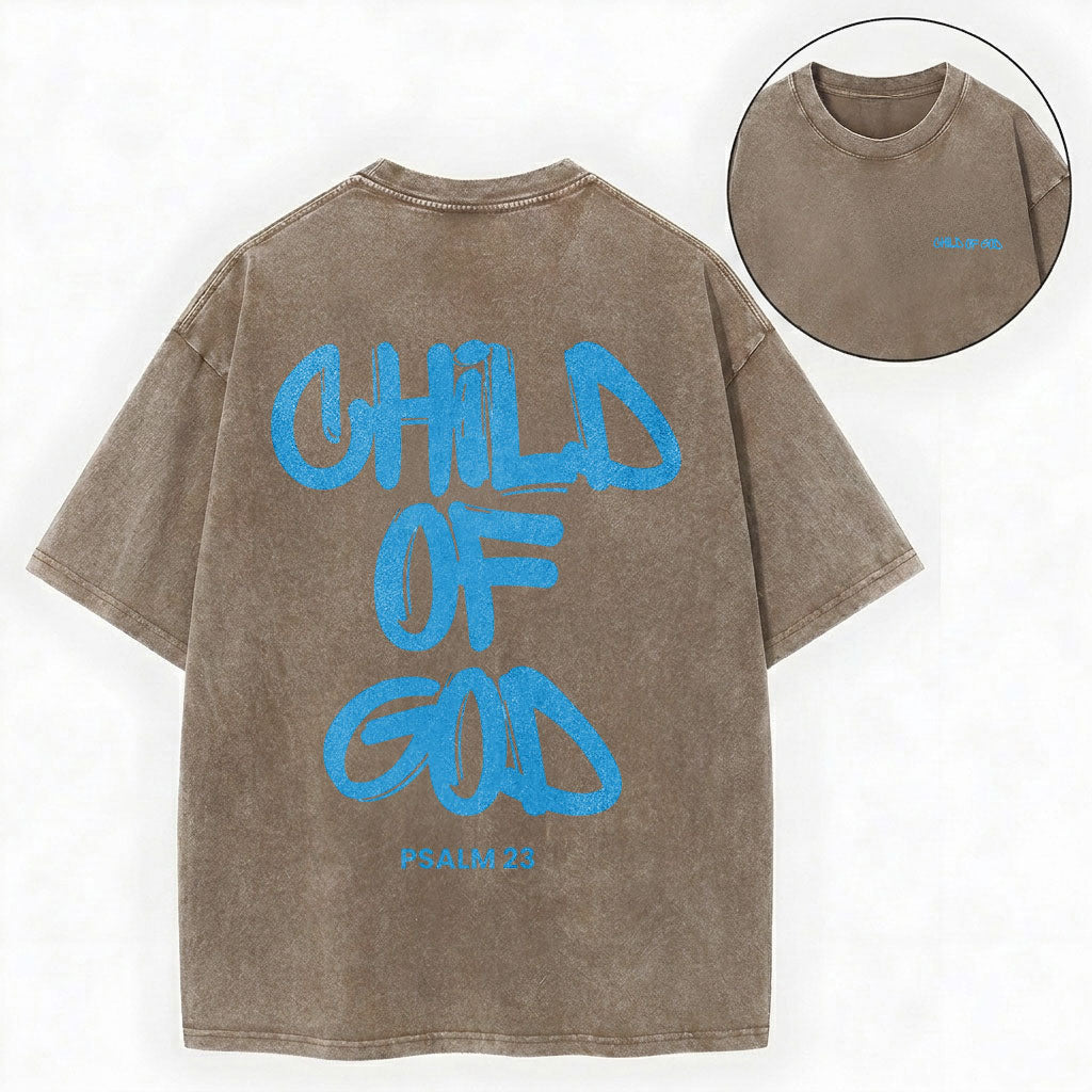 Child Of God Christian Washed T-Shirt