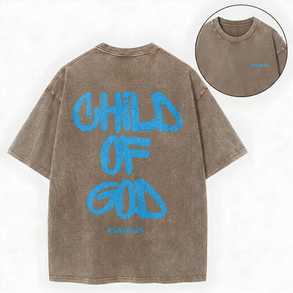 Child Of God Christian Washed T-Shirt