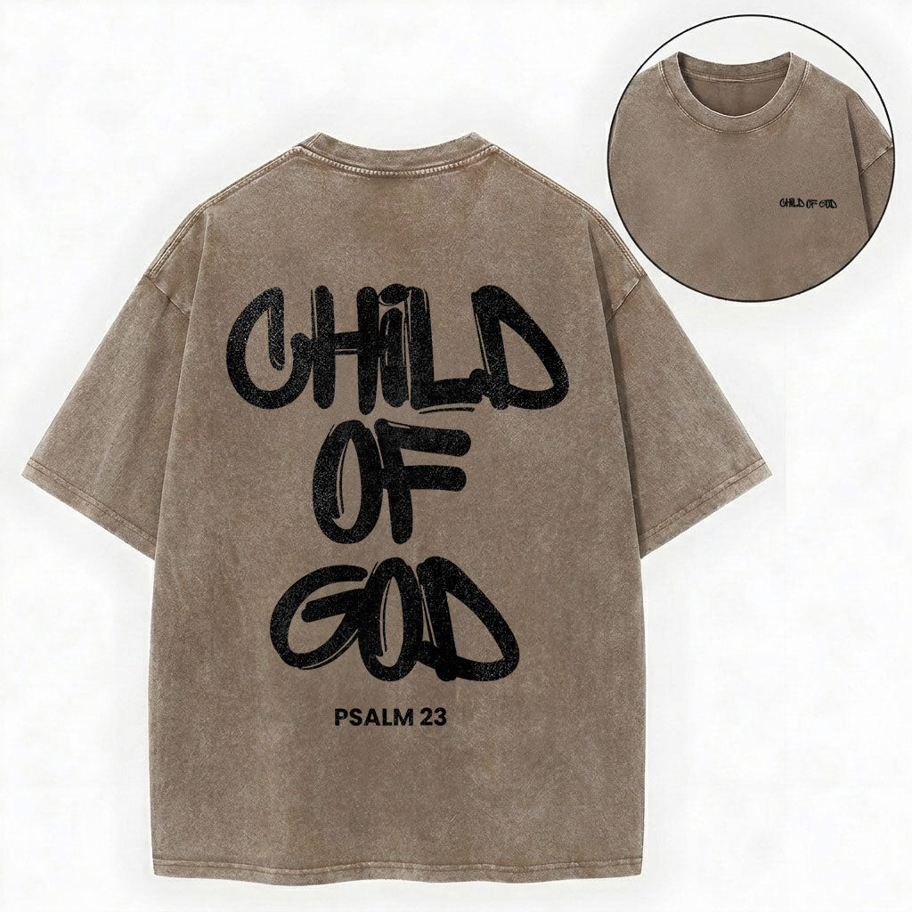 Child Of God Christian Washed T-Shirt