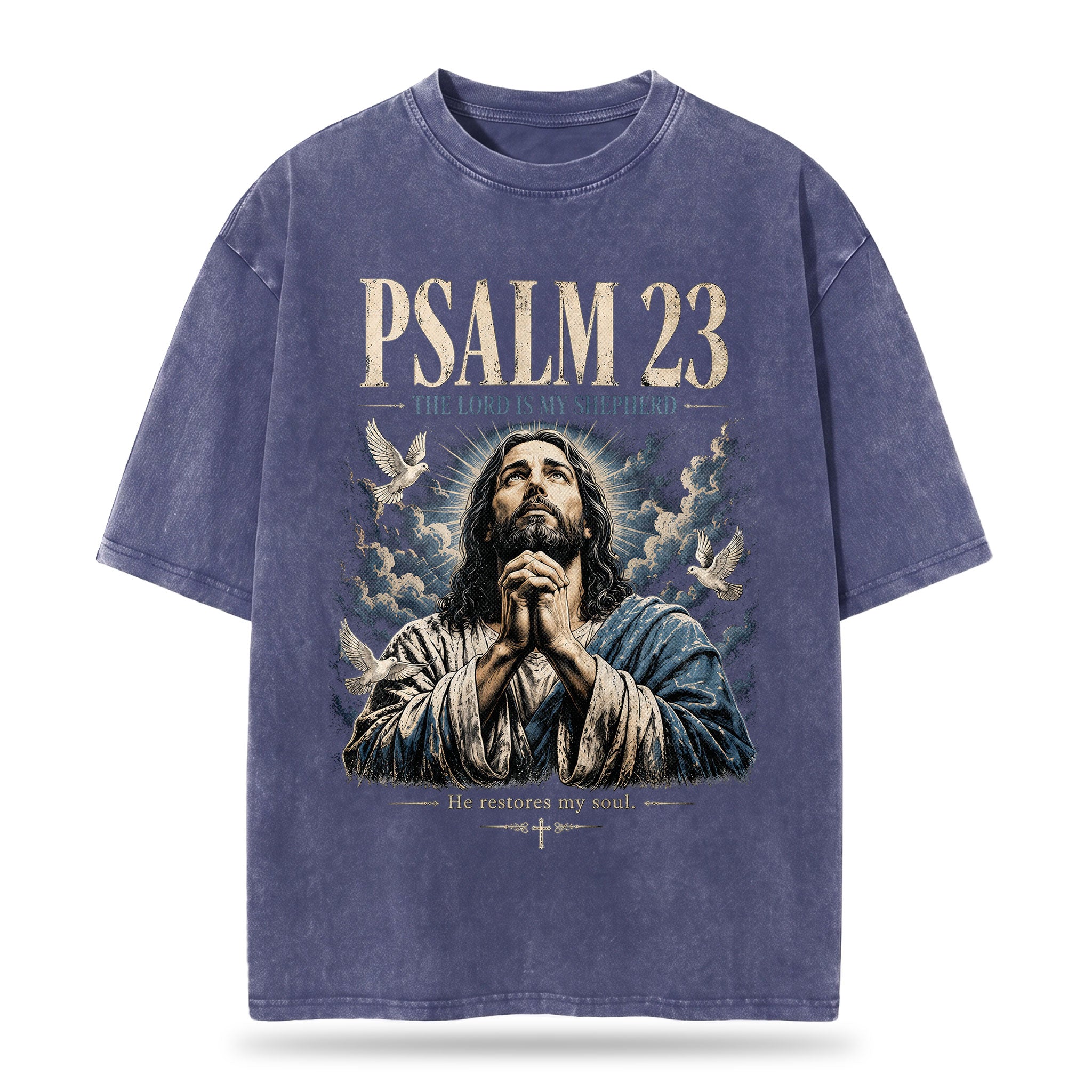 Faith Over Fear Christian Oversized Graphic T-Shirt – Vintage Christian Streetwear Tee