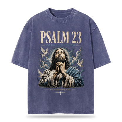 Faith Over Fear Christian Oversized Graphic T-Shirt – Vintage Christian Streetwear Tee