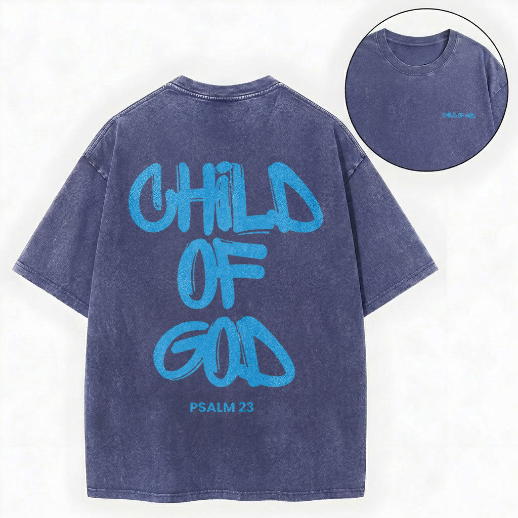 Child Of God Christian Washed T-Shirt