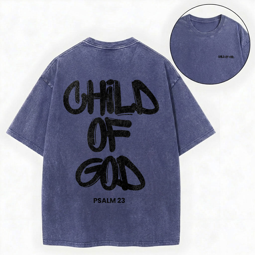 Child Of God Christian Washed T-Shirt