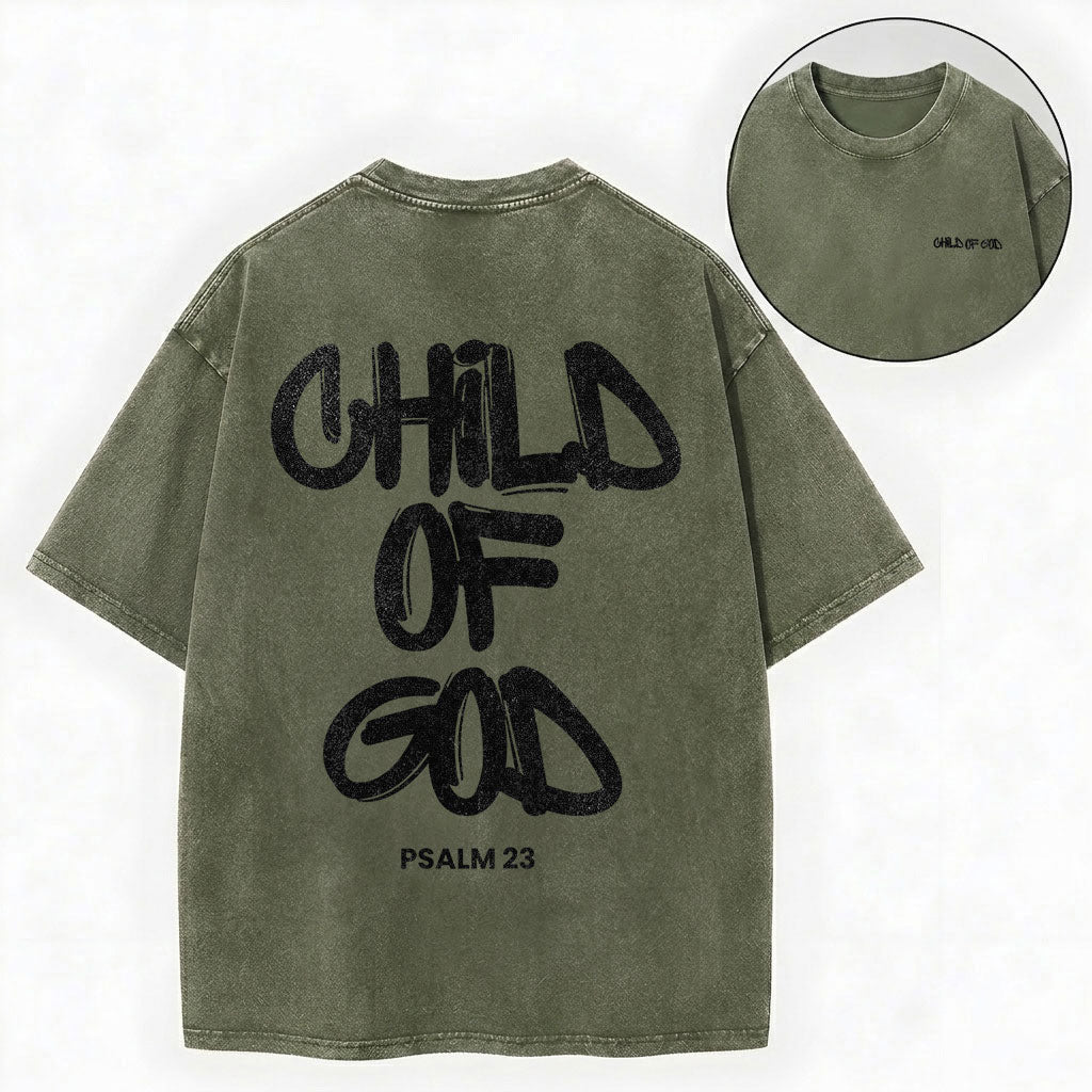 Child Of God Christian Washed T-Shirt