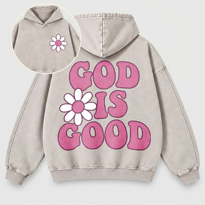 God Is Good Washed Hoodie