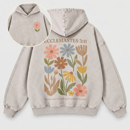 Everything Beautiful in Its Time Washed Hoodie
