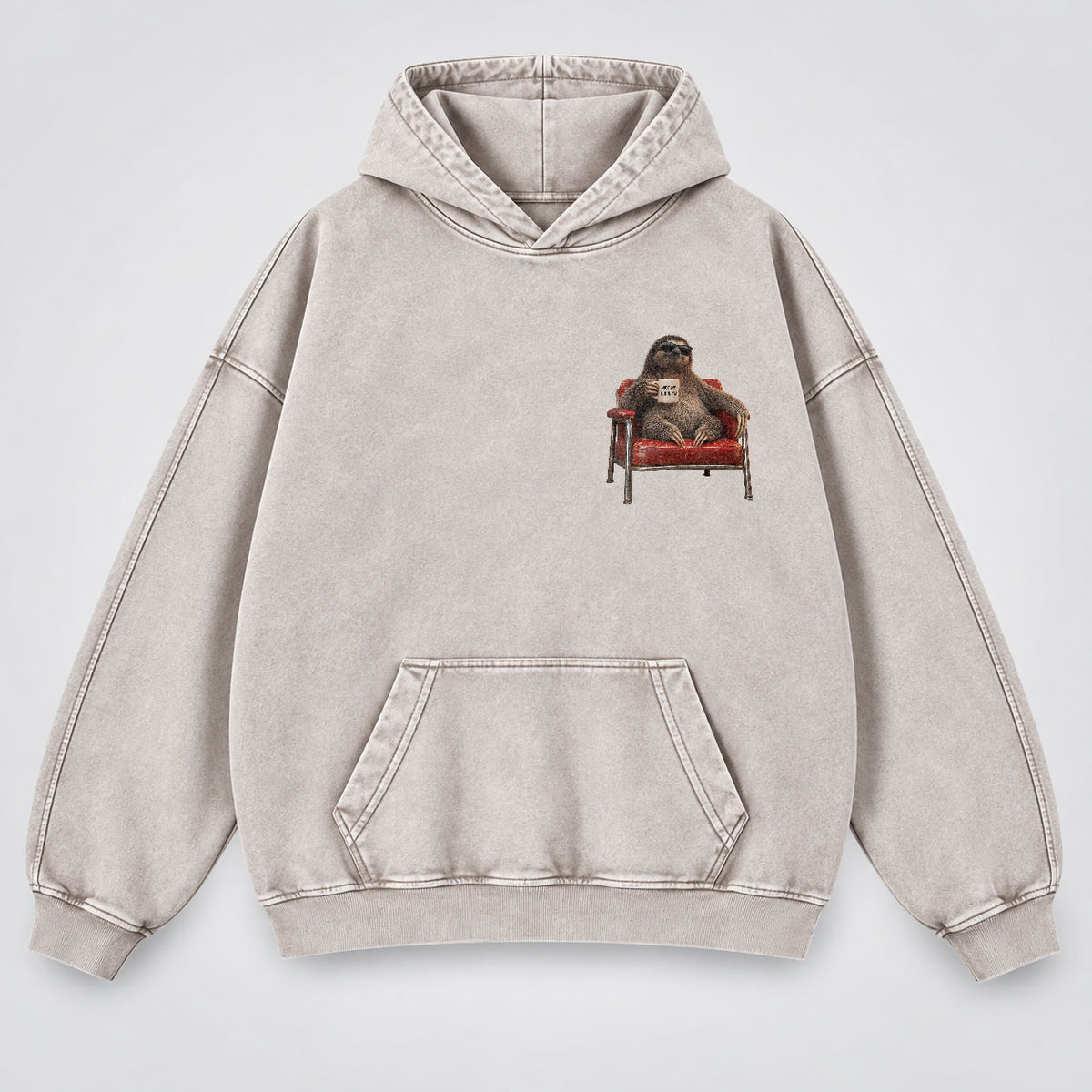 Take It Up With Jesus Hoodie – Funny Sloth Christian Washed Hoodie