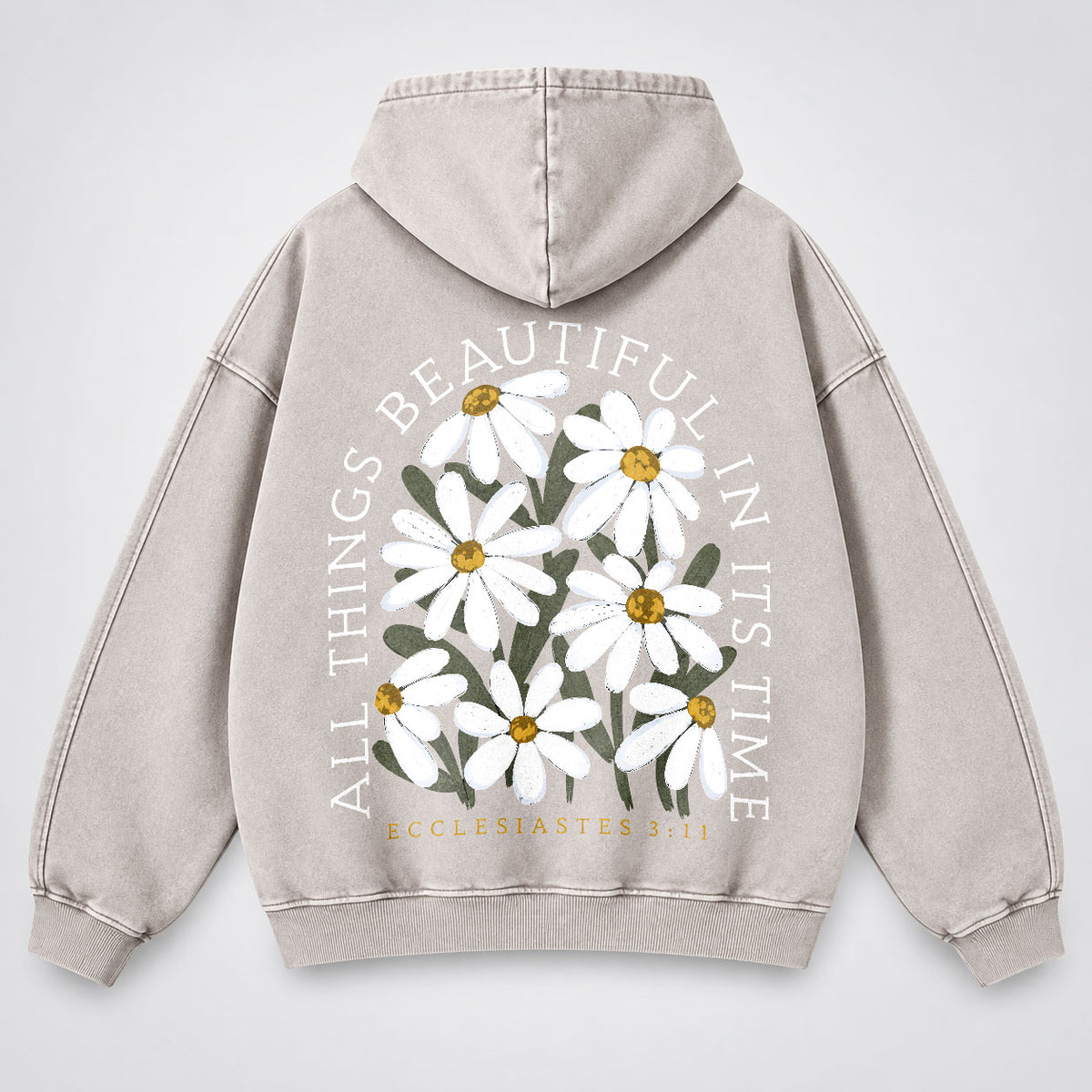 All Things Beautiful In Its Time Washed Hoodie