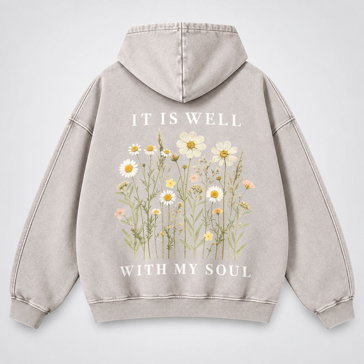 It Is Well With My Soul Washed Hoodie