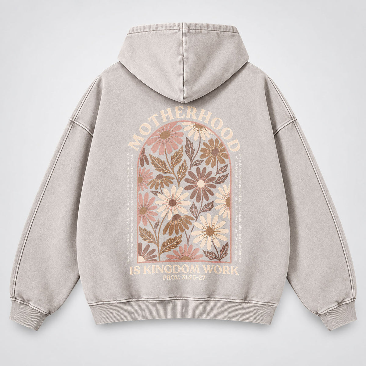 Motherhood Is Kingdom Work Washed Hoodie