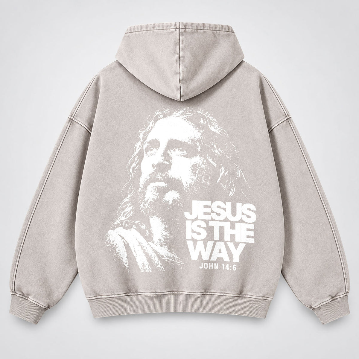 Jesus Is The Way Washed Hoodie