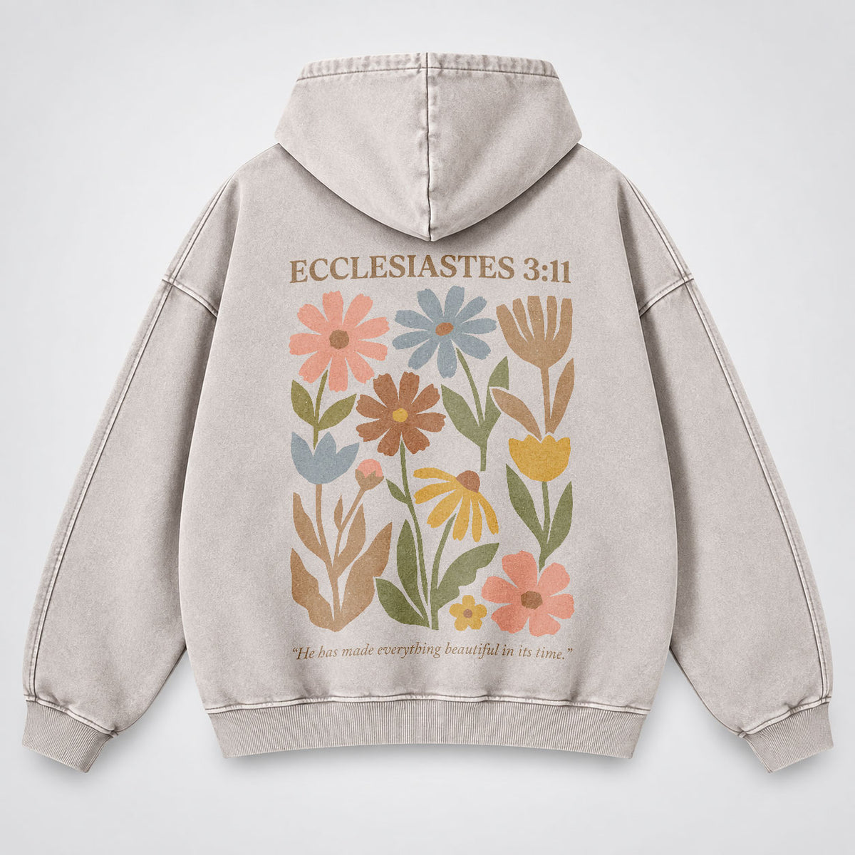 Everything Beautiful in Its Time Washed Hoodie