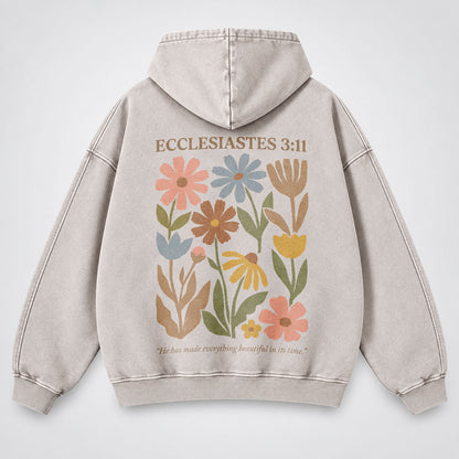 Everything Beautiful in Its Time Washed Hoodie