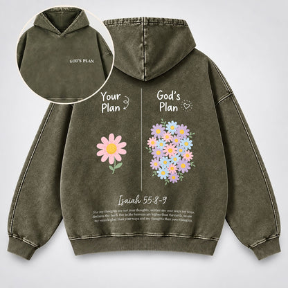 Your Plan God’s Plan Washed Hoodie