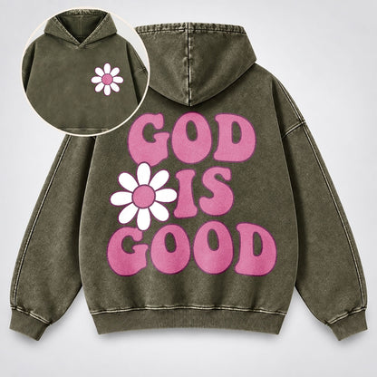 God Is Good Washed Hoodie