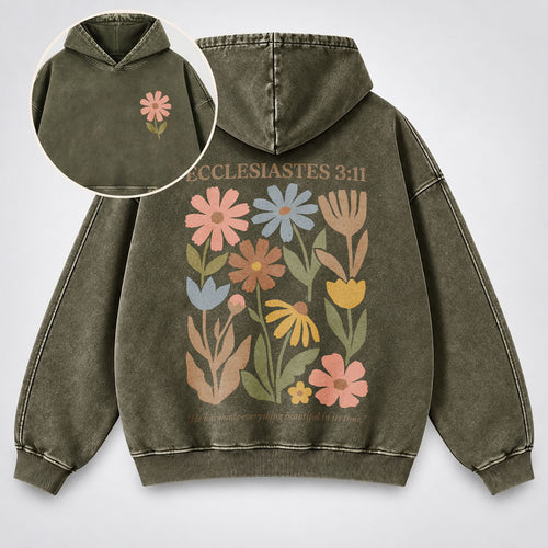 Everything Beautiful in Its Time Washed Hoodie