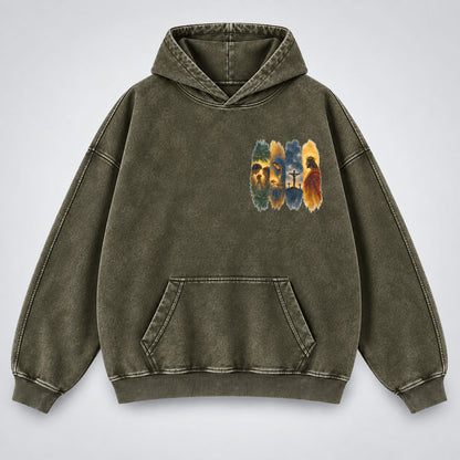 The Gospel Story Washed Hoodie – Jesus Life Watercolor Christian Hoodie