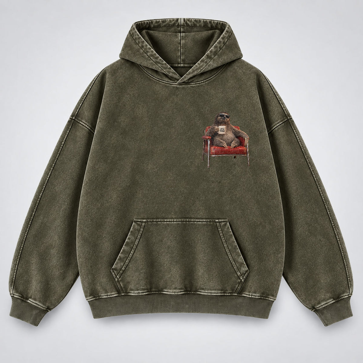 Take It Up With Jesus Hoodie – Funny Sloth Christian Washed Hoodie