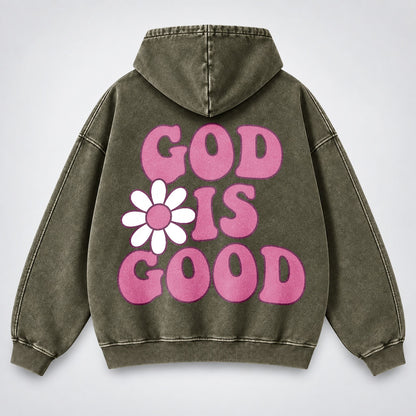 God Is Good Washed Hoodie