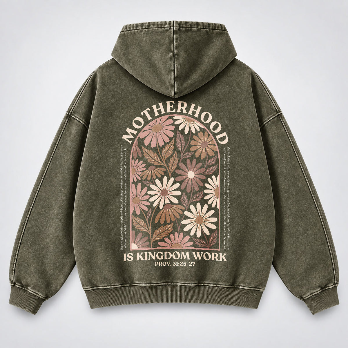 Motherhood Is Kingdom Work Washed Hoodie