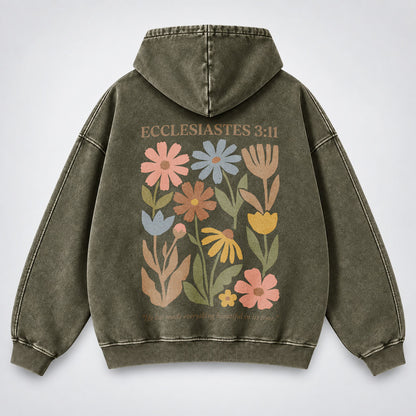 Everything Beautiful in Its Time Washed Hoodie