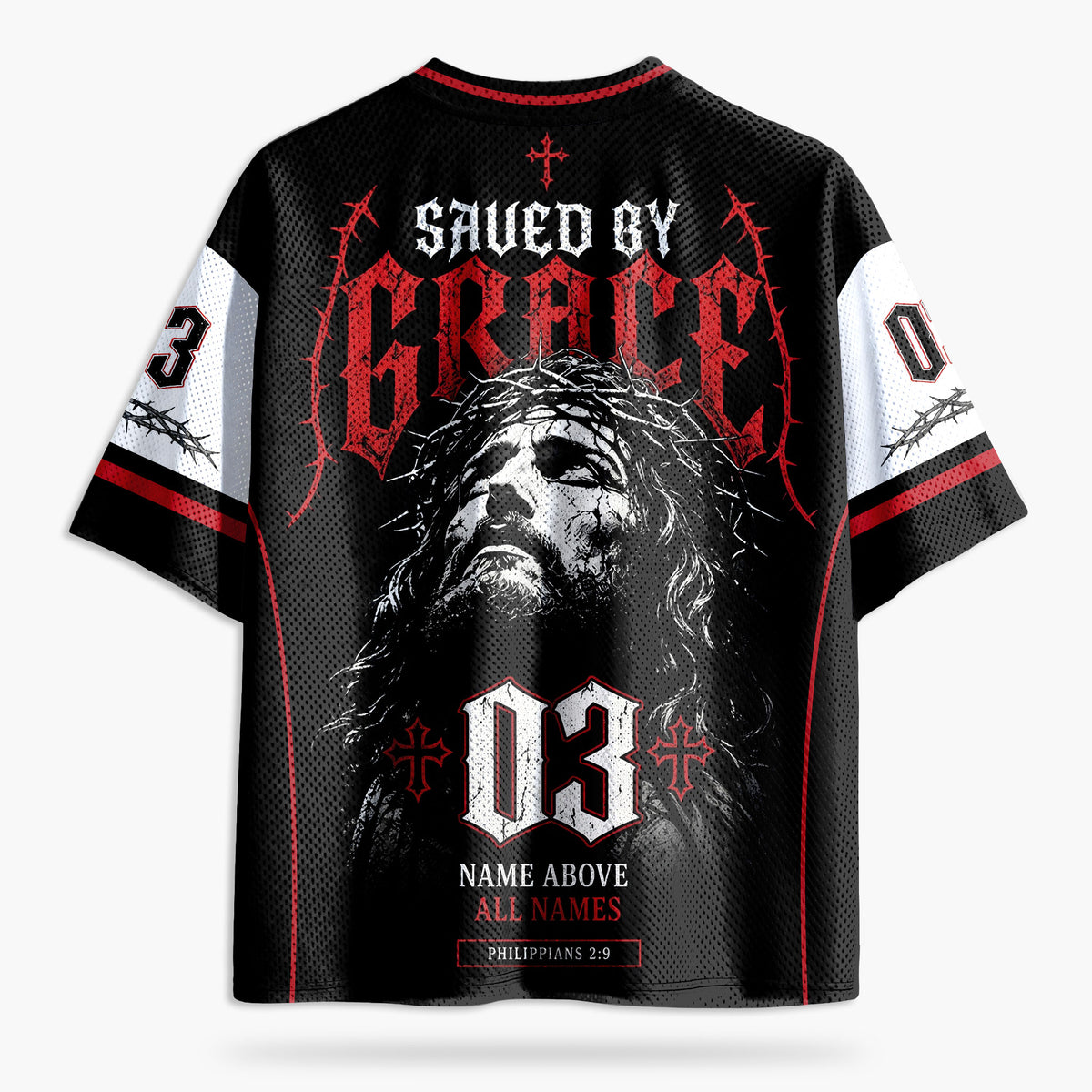 King Portrait Graphic Mesh Jersey