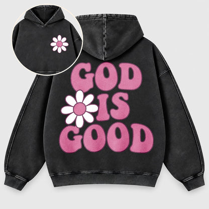 God Is Good Washed Hoodie