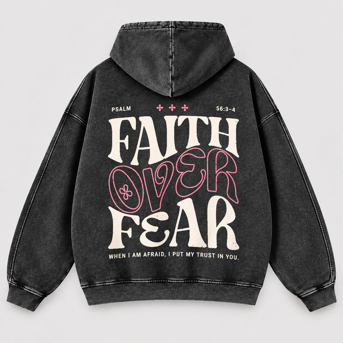 Faith Over Fear Washed Hoodie